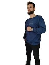 Blusa moletom Gola Redonda Flanelada Peluciada masculina