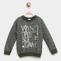 Blusa Moletom Infantil Brandili Estampada Win The Big Game Menina Blusa Moletom Infantil Brandili Estampada Win The Big Game Menina