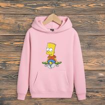 Blusa Moletom Infantil Canguru Bart Simpson Menino Menina Agasalho Blusa Moletom Infantil Canguru Bart Simpson Menino Menina Agasalho