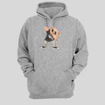Blusa Moletom Infantil Canguru Com Capuz Bolso Estampada Ursinho Ted