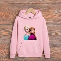 Blusa Moletom Infantil Canguru Frozen Menino Menina Agasalho Blusa Moletom Infantil Canguru Frozen Menino Menina Agasalho