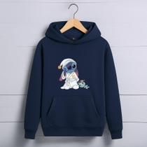 Blusa Moletom Infantil Canguru Lilo Stitch Soneca Menino Menina Agasalho Blusa Moletom Infantil Canguru Lilo Stitch Soneca Menino Menina Agasalho