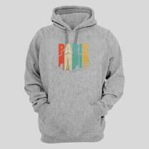 Blusa Moletom Infantil Frio Inverno Infanto Juvenil Canguru Capuz e Bolso Paris