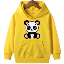 Blusa Moletom Infantil Inverno Shopping Panda Urso Fofo Menino Menina - Envio Imediato