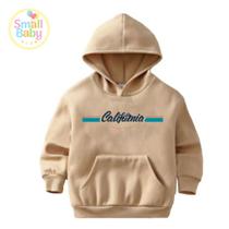 Blusa Moletom Infantil Juvenil Estampado California Usa Com Capuz Canguru Peluciado