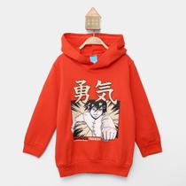 Blusa Moletom Infantil Kamylus Anime com Capuz Menino