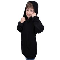 Blusa Moletom Infantil Liso Premium Algodão Felpudo Várias Cores