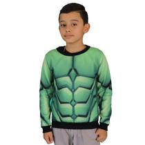 Blusa Moletom Infantil Menino Hulk Marvel Brandili 55105.044