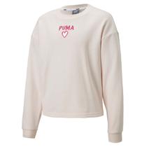 Blusa Moletom Infantil Puma Alpha Crew Sweat Feminina