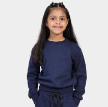 Blusa Moletom Infantil Sem Capuz Gola Careca