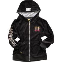 Blusa Moletom Infatil Plush Aberta Menina Olyns