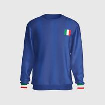 Blusa Moletom Italia Copa Futebol Italiano Conforto Time