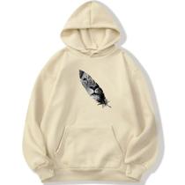 Blusa Moletom Leão Pena Algodão Masculino e Feminino Canguru Flanelado Unissex