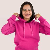 Blusa Moletom Liso Algodão Feminina Canguru Basico Blusa Moletom Liso Algodão Feminina Canguru Basico