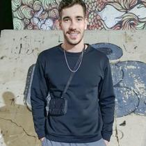 Blusa Moletom Liso Gola Redonda Unissex Basico Poliester de Frio