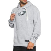 Blusa Moletom Masculina NFL Philadelphia Eagles Cinza - NF26 Blusa Moletom Masculina NFL Philadelphia Eagles Cinza - NF26