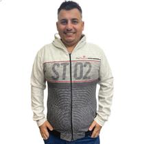 Blusa Moletom Masculina OverCore Aberta Com Zíper