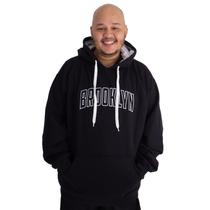 Blusa Moletom Masculina Plus Size M10 Dunk Brooklyn Blusa Moletom Masculina Plus Size M10 Dunk Brooklyn