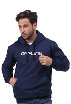 Blusa Moletom Masculina TechMalhas com estampa OFFLINE Flanelada