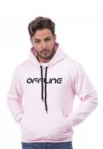 Blusa Moletom Masculina TechMalhas com estampa OFFLINE Flanelada