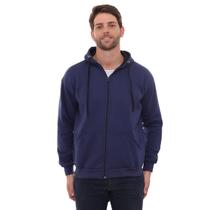 Blusa Moletom Masculina Zíper Moda Inverno Premium Com Bolso Tendência Comfort Todas as Ocasiões