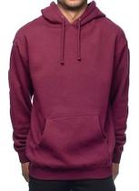 Blusa Moletom Masculino Capuz Bolso Canguru Liso Flanelado