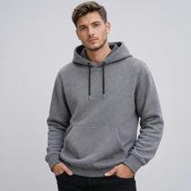 Blusa Moletom Masculino com Capuz Unissex Casaco de Frio Canguru Blusa de Frio
