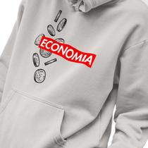 Blusa Moletom Masculino Estampado Economia Supreme em Algodão Fio 30.1 Penteado