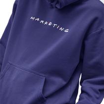 Blusa Moletom Masculino Estampado Friends Marketing em Algodão Fio 30.1 Penteado
