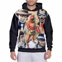 Blusa Moletom Masculino Estampado Gang Chapolin Tripa Seca Casaco de Frio Inverno