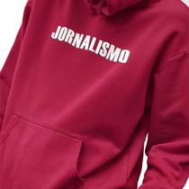 Blusa Moletom Masculino Estampado Jornalismo 3D em Algodão Fio 30.1 Penteado