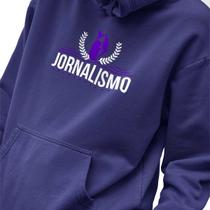 Blusa Moletom Masculino Estampado Jornalismo Raposa em Algodão Fio 30.1 Penteado