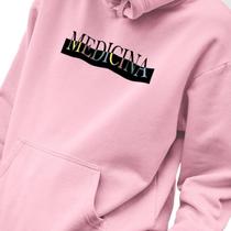 Blusa Moletom Masculino Estampado Medicina em Algodão Fio 30.1 Penteado