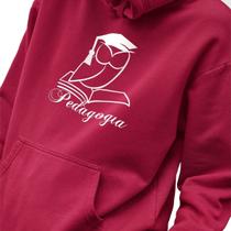 Blusa Moletom Masculino Estampado Pedagogia Coruja em Algodão Fio 30.1 Penteado
