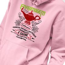 Blusa Moletom Masculino Estampado Promover, Prevenir e Recuperar em Algodão Fio 30.1 Penteado