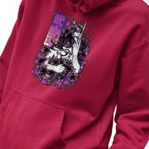 Blusa Moletom Masculino Estampado Samurai Demon em Algodão Fio 30.1 Penteado