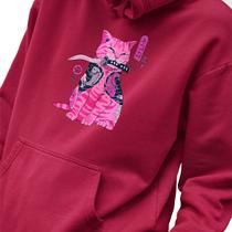 Blusa Moletom Masculino Estampado Samurai Gato em Algodão Fio 30.1 Penteado