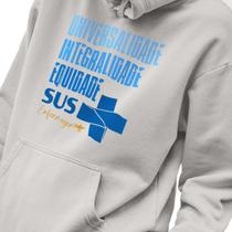 Blusa Moletom Masculino Estampado Universalidade Integridade Equidade em Algodão Fio 30.1 Penteado