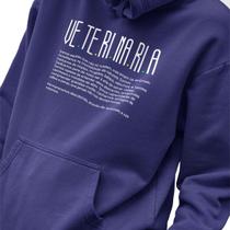 Blusa Moletom Masculino Estampado Veterinaria em Algodão Fio 30.1 Penteado