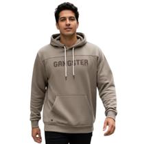 Blusa Moletom Masculino Gangster Com Touca E Bolso Canguru