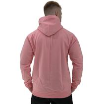 Blusa Moletom Masculino MXD Conceito Bolso Lateral Rosa Bebê Sem Estampa