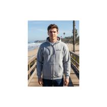 Blusa Moletom Masculino Touca e Ziper Surf P M G Gg