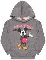 BLUSA MOLETOM Mickey C/ CAPUZ E PUNHO FORRADA 4 À 10 ANOS