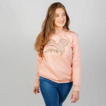 Blusa Moletom Mickey Cativa Rosa - Disney Blusa Moletom Mickey Cativa Rosa - Disney