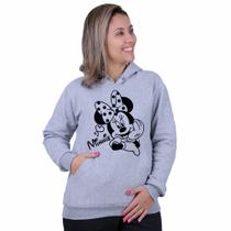 Blusa Moletom Minnie Da Disney Adulto E Infantil Lançamento