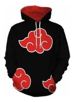 Blusa Moletom Naruto Akatsuki Uchiha Canguru Sem Juros
