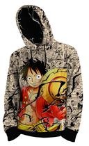 Blusa Moletom One Piece Luffy Zoro Manga Anime Adulto e Infantil