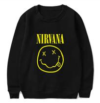 Blusa Moletom Personalizada Gola Redonda Nirvana - Sunflower Confecções