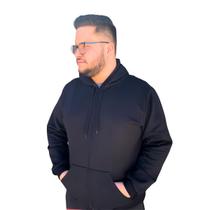 Blusa moletom plus canguru ziper masculino feminino G7 G8 G9