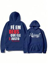 Blusa Moletom R a c i o n a i s Fé em Deus Blusa de Frio Flanelado Casaco Unissex Blusa Moletom R a c i o n a i s Fé em Deus Blusa de Frio Flanelado Casaco Unissex